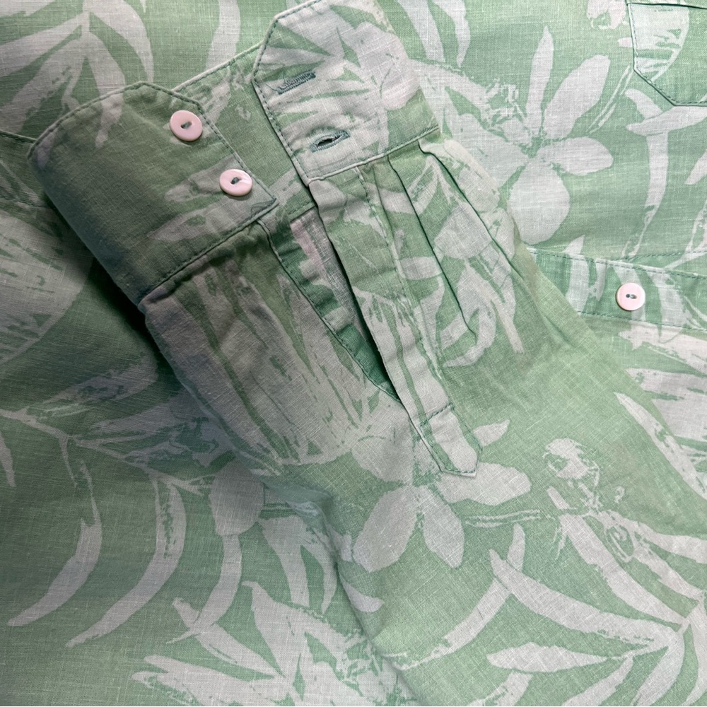 Floral Green Blouse